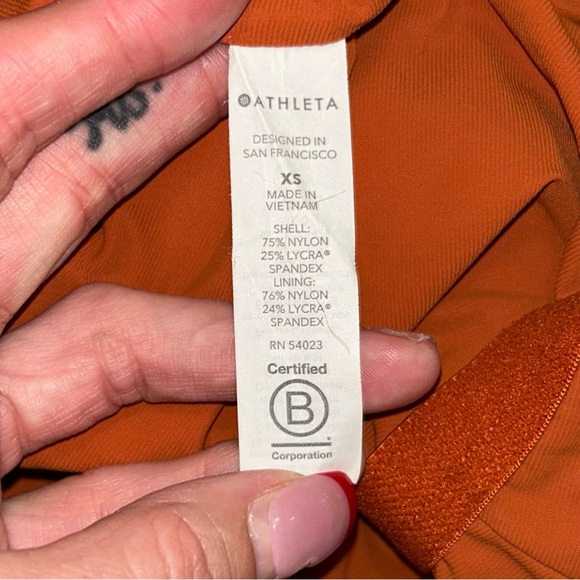 Athleta Terracotta One-Piece Swimsuit - Picture 7 of 7